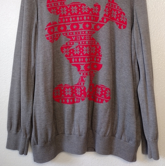 Disney Store Women's Sz 2X Mickey Mouse Pullover Scoopneck Sweater - Picture 4 of 13